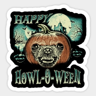 Chihuahua Halloween Pumpkin Sticker